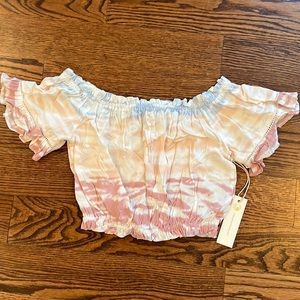 Ocean Drive NWT Tie Dyed Small Off Shoulder Crop Top -Matching pants sep listing